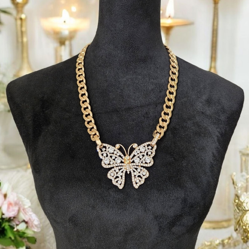 Natasha Butterfly Chain Necklace